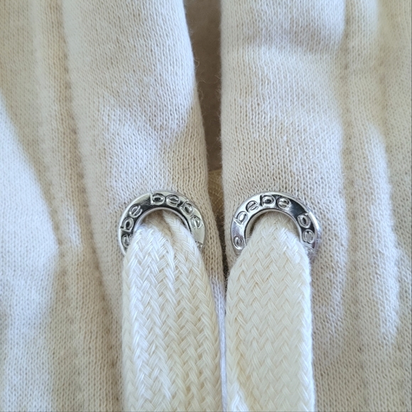 bebe Sport⛹️ Rainbow🌈 Sequin Logo Hoodie with Thumb👍 Holes - NWT - Picture 6 of 16